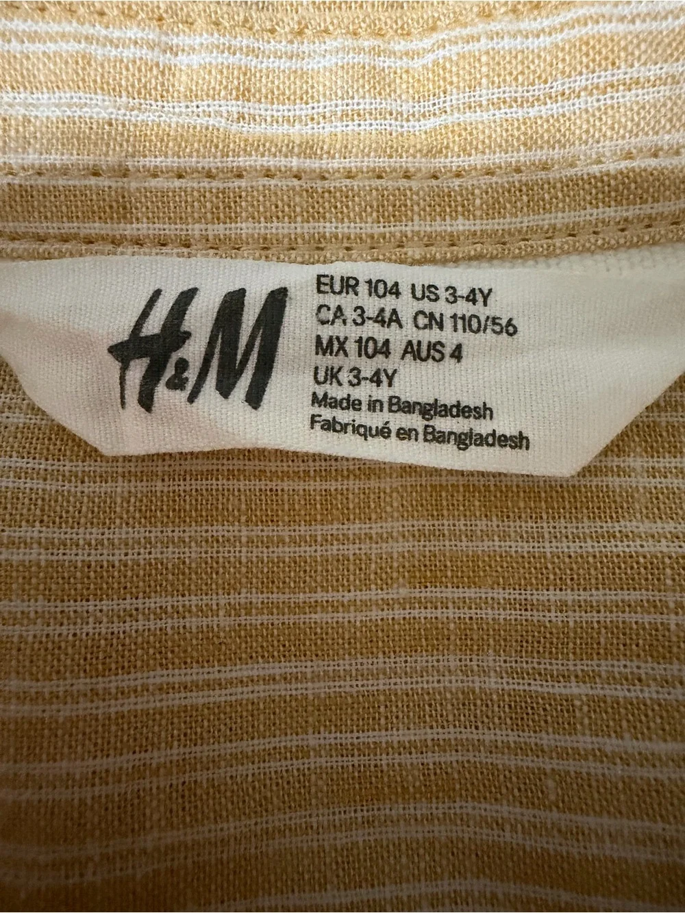 H&M soft striped